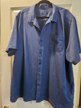 Tommy Bahama Casual Short-Sleeve Button-Up Shirt - Blue